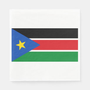 Servilleta De Papel Bandera de Sudán del Sur (África)