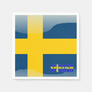 Servilleta De Papel Bandera de Suecia