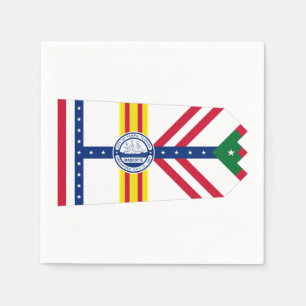 Servilleta De Papel Bandera de Tampa, servilletas de papel de Florida