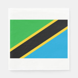 Servilleta De Papel Bandera de Tanzania