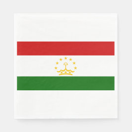 Servilleta De Papel Bandera de Tayikistán (tayiko) (República de Tayik