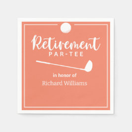 Servilleta De Papel Bandera de té de la bola de golf de retiro Pea mod