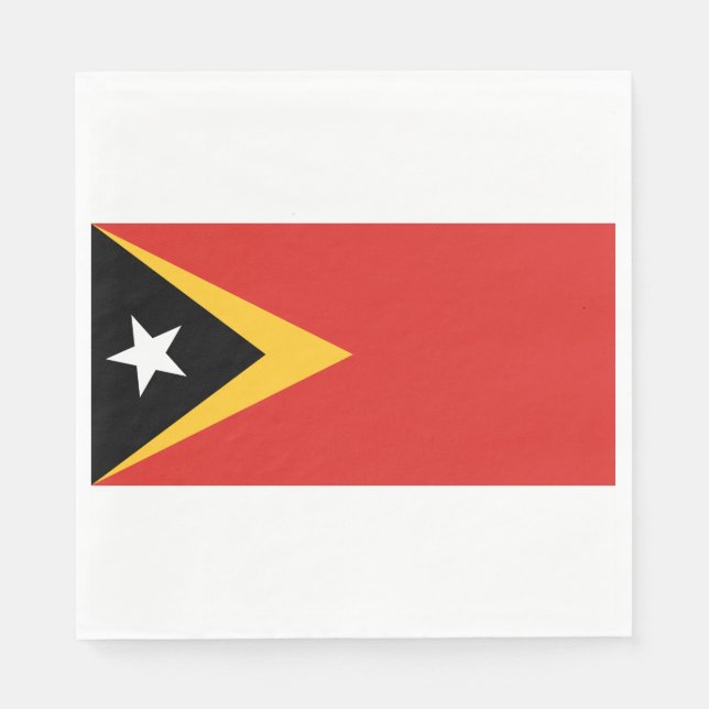 Servilleta De Papel Bandera de Timor Oriental (Anverso)