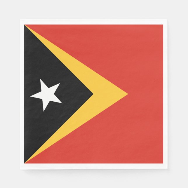 Servilleta De Papel Bandera de Timor Oriental (Anverso)