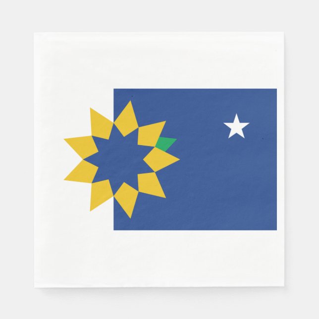 Servilleta De Papel Bandera de Topeka (Kansas) (Anverso)