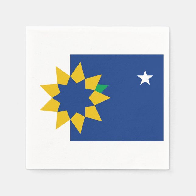 Servilleta De Papel Bandera de Topeka, Kansas (Anverso)