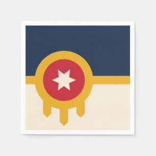 Servilleta De Papel Bandera de Tulsa, Oklahoma