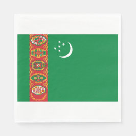 Servilleta De Papel Bandera de Turkmenistán (Turkmenistán)