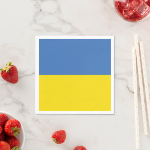 Servilleta De Papel Bandera de Ucrania, ucraniano Slava Ukraini Слава 