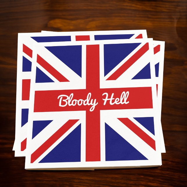 Servilleta De Papel Bandera de Union Jack con papel cuadrado divertido (Subido por el creador)