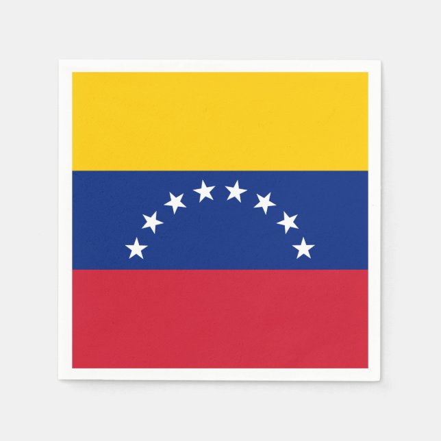 Servilleta De Papel Bandera de Venezuela (Anverso)