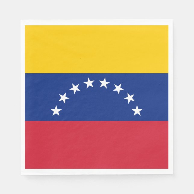 Servilleta De Papel Bandera de Venezuela (Anverso)