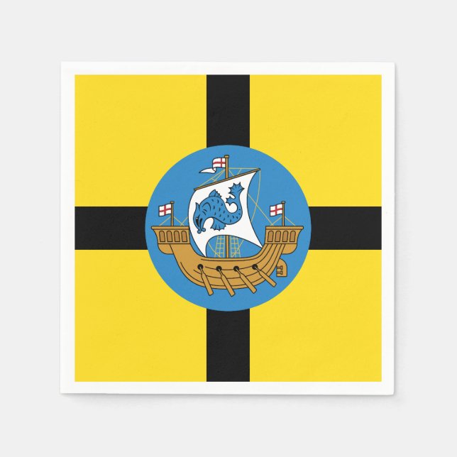 Servilleta De Papel Bandera de Wellington City, Nueva Zelanda (Anverso)