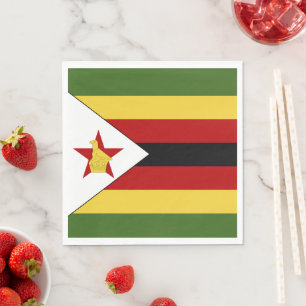 Servilleta De Papel Bandera de Zimbabue
