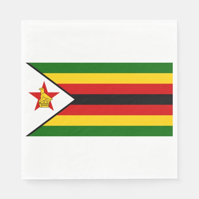 Servilleta De Papel Bandera de Zimbabue (Anverso)