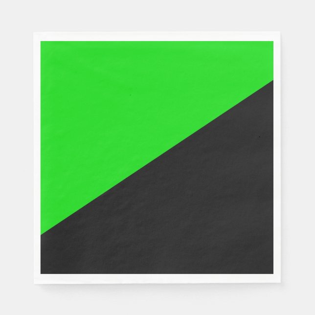 Servilleta De Papel Bandera del Anarquismo Verde (Anverso)