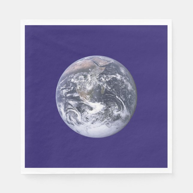 Servilleta De Papel Bandera del Día de la Tierra (Anverso)