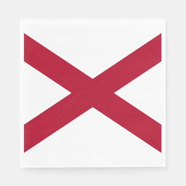 Servilleta De Papel Bandera del estado de Alabama (Anverso)