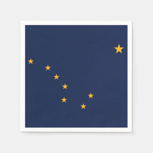 Servilleta De Papel Bandera del estado de Alaska