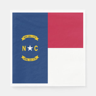 Servilleta De Papel Bandera del estado de Carolina del Norte