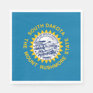 Servilleta De Papel Bandera del estado de Dakota del Sur