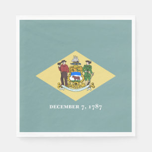Servilleta De Papel Bandera del estado de Delaware