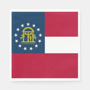 Servilleta De Papel Bandera del estado de Georgia
