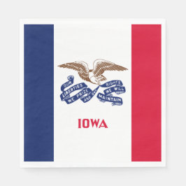 Servilleta De Papel Bandera del Estado de Iowa