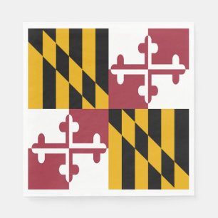 Servilleta De Papel Bandera del estado de Maryland