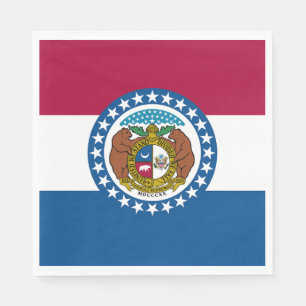 Servilleta De Papel Bandera del estado de Missouri