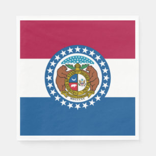 Servilleta De Papel Bandera del Estado de Misuri