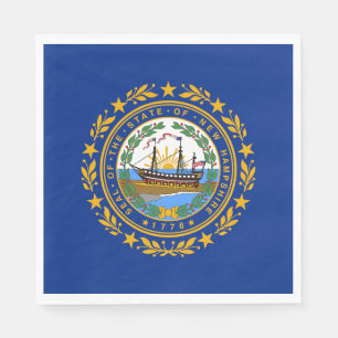 Servilleta De Papel Bandera del estado de New Hampshire