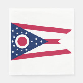 Servilleta De Papel Bandera del Estado de Ohio