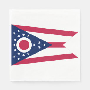 Servilleta De Papel Bandera del Estado de Ohio
