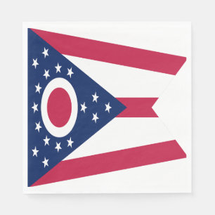 Servilleta De Papel Bandera del estado de Ohio