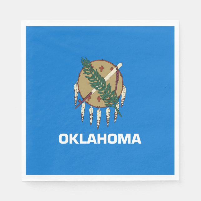 Servilleta De Papel Bandera del estado de Oklahoma (Anverso)