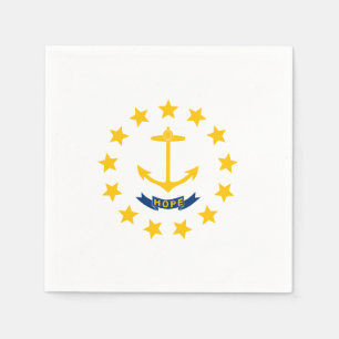 Servilleta De Papel Bandera del estado de Rhode Island