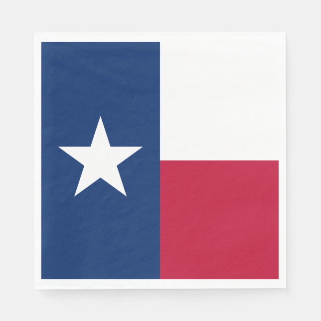 Servilleta De Papel Bandera del estado de Texas (Anverso)