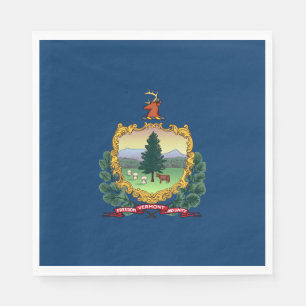 Servilleta De Papel Bandera del Estado de Vermont
