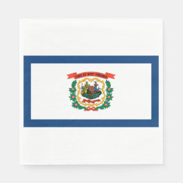 Servilleta De Papel Bandera del estado de Virginia Occidental