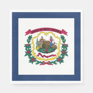 Servilleta De Papel Bandera del estado de Virginia Occidental