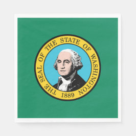 Servilleta De Papel Bandera del Estado de Washington