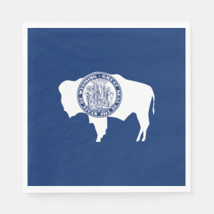 Servilleta De Papel Bandera del estado de Wyoming