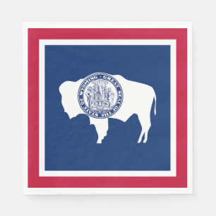 Servilleta De Papel Bandera del estado de Wyoming