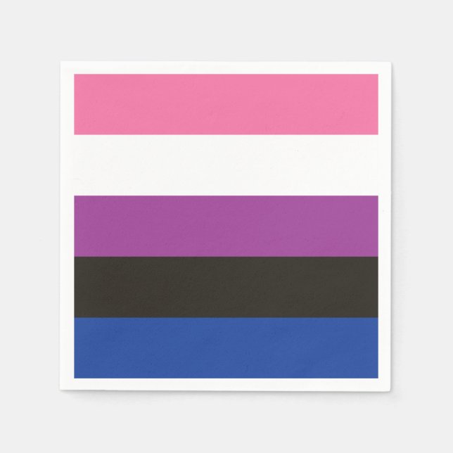 Servilleta De Papel Bandera del fluido de género (Anverso)