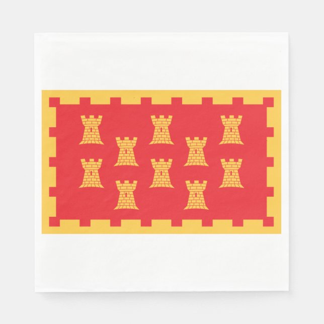 Servilleta De Papel Bandera del Gran Manchester (condado del Reino Uni (Anverso)