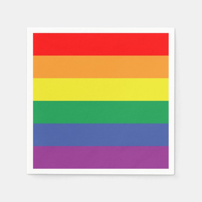 Servilleta De Papel Bandera del orgullo (Anverso)