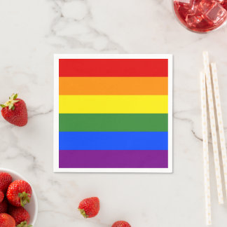 Servilleta De Papel Bandera del Orgullo LGBT, bandas de arco iris