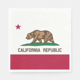 Servilleta De Papel Bandera del oso de la República de California: Est