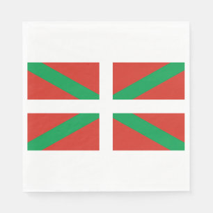 Servilleta De Papel Bandera del País Vasco